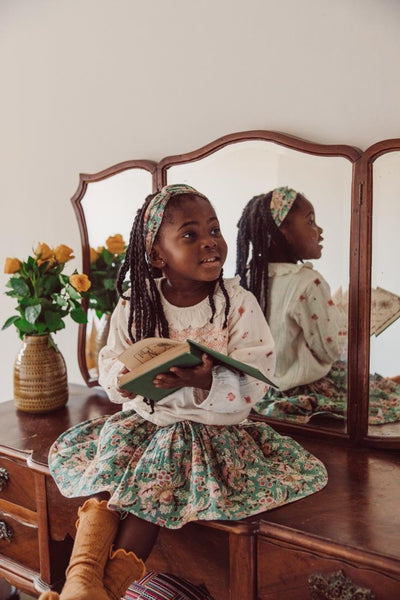 Louise Misha Audrey Skirt - French Blue Flowers
