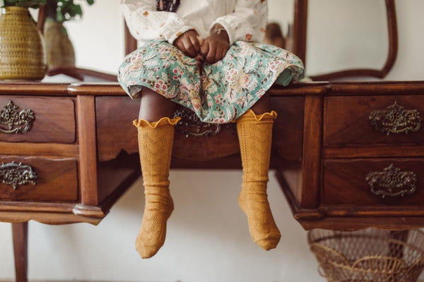 Louise Misha Audrey Skirt - French Blue Flowers
