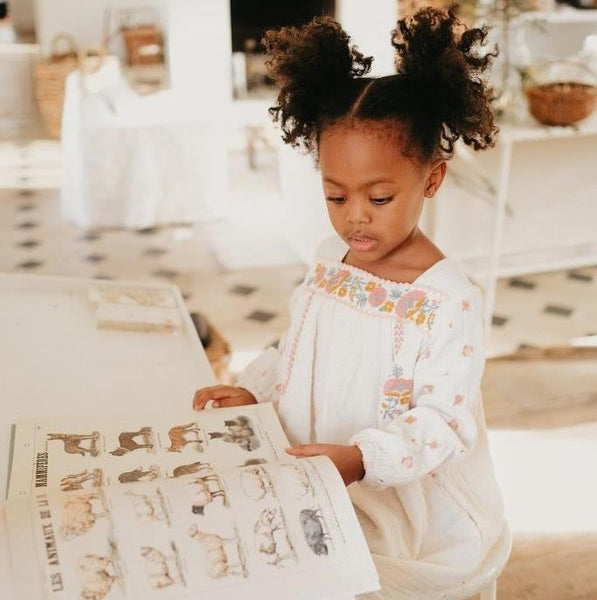 Louise Misha Mady Dress - Off White Organic Cotton