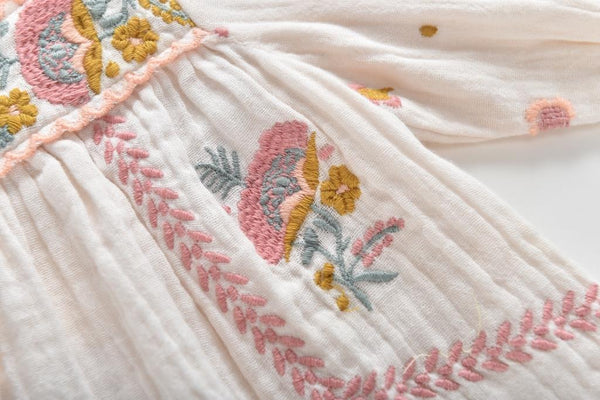 Louise Misha Mady Dress - Off White Organic Cotton