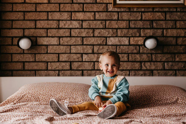 Goldie + Ace Relaxed Sunrise Sweater - Surf