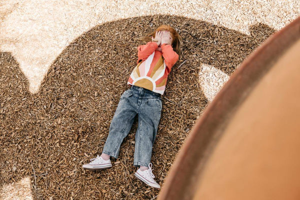 Goldie + Ace Relaxed Sunrise Sweater - Peach Pink