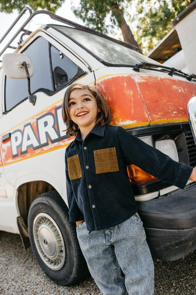 Goldie + Ace Mini Jean - Washed Denim