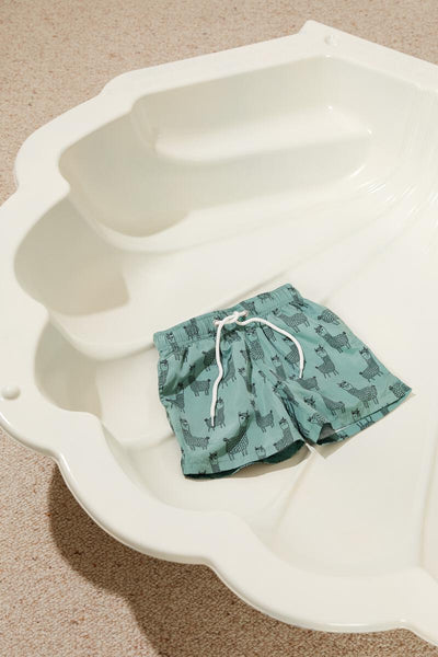 Goldie + Ace Boardshort - Llama Print