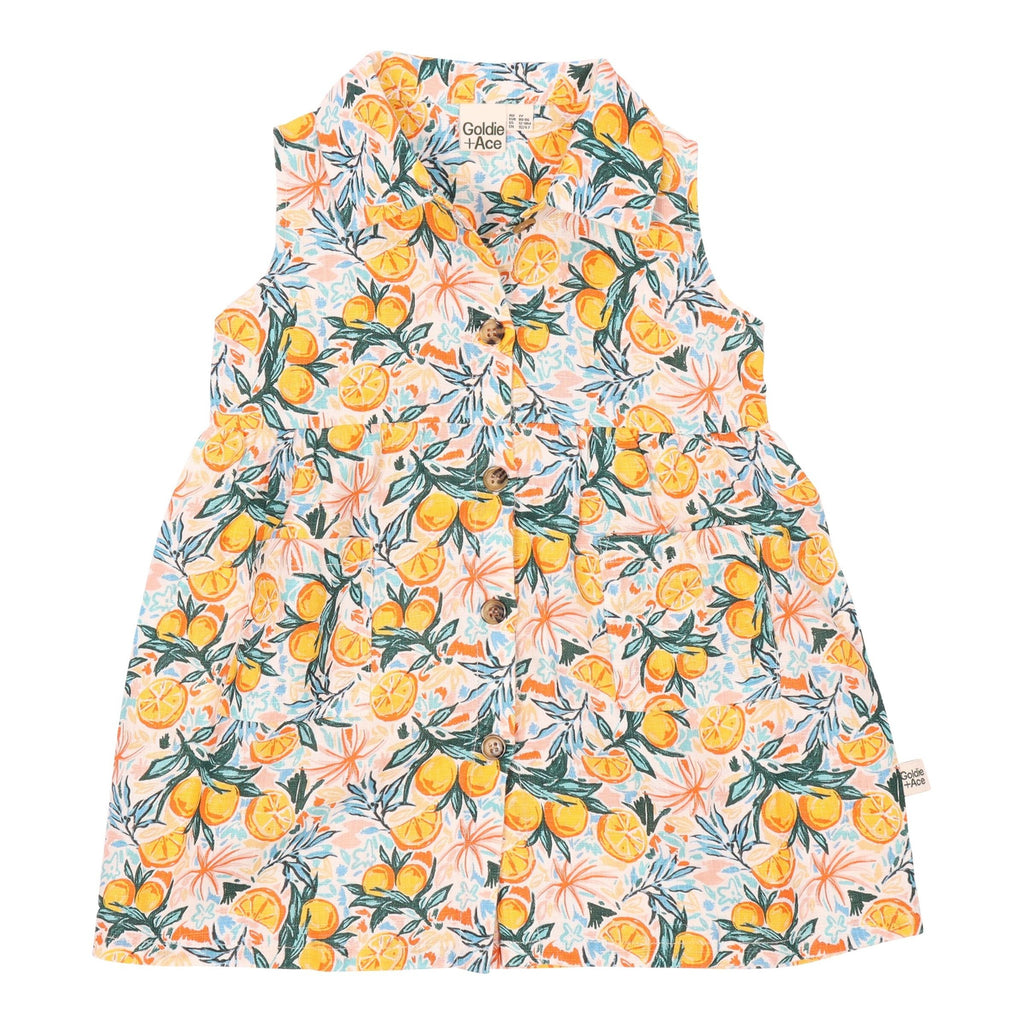 Goldie + Ace Ruby Linen Dress - Orange Orchard