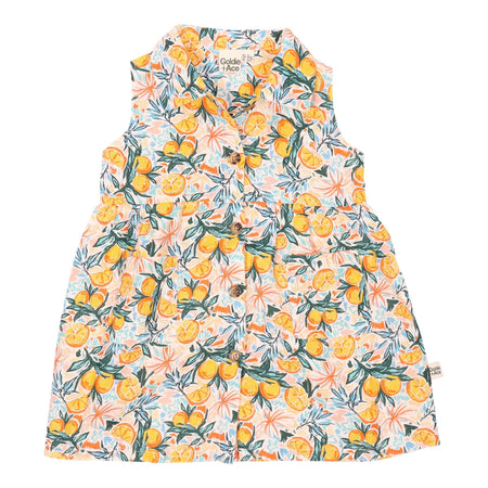 Wilson & Frenchy Crinkle Button Dress - Seedling