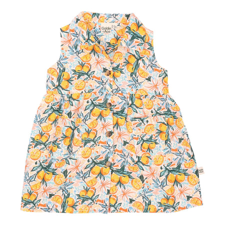 Goldie + Ace Layla Denim Shortalls - Ditsy Daisy