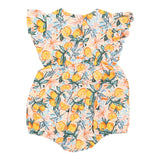 Goldie + Ace Lani Linen Romper - Orange Orchard