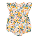 Goldie + Ace Lani Linen Romper - Orange Orchard