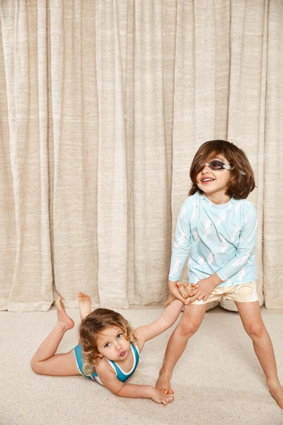 Goldie + Ace Sun Protection Rash Vest - Cockatoo Party