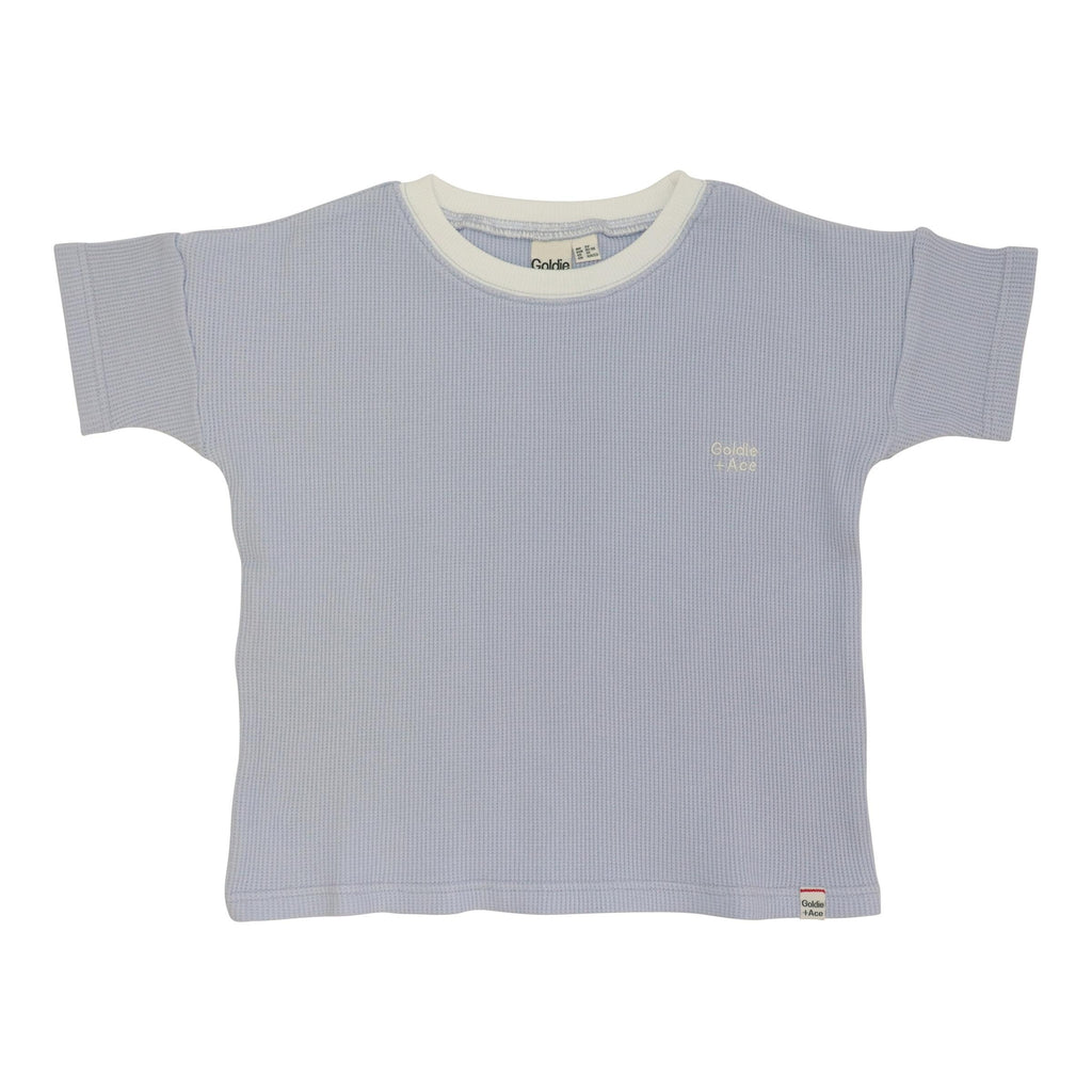 Goldie + Ace Sadie Waffle Tee - Arctic Ice