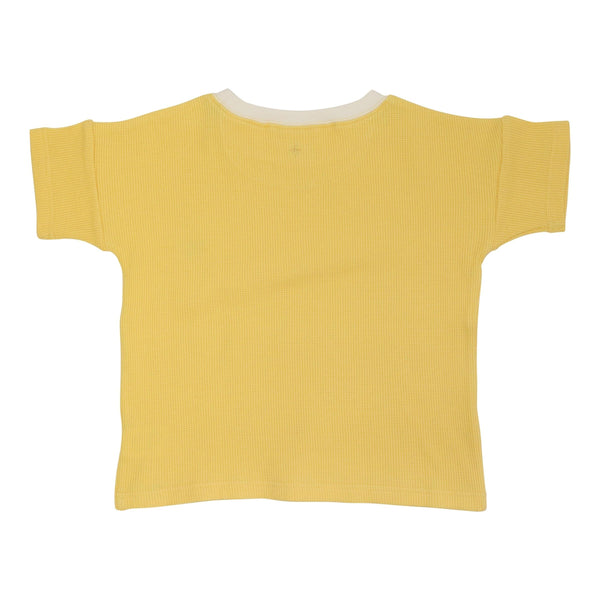 Goldie + Ace Sadie Waffle Tee - Sunshine