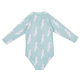 Goldie + Ace Zip Up Sunsuit - Cockatoo Party