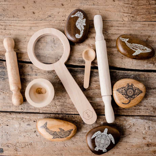 Growing Kind - Animal Wooden Pebble Set