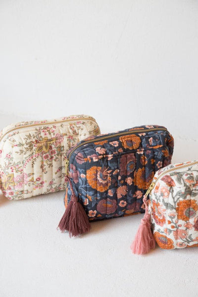 Louise Misha Marya Pouch - Cream French Flowers