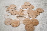 Hello Fern Wooden Achievement Milestone Disc Set - Whimsical