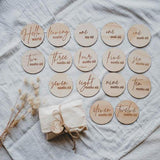 Hello Fern Wooden Month Milestone Disc Set - Classic