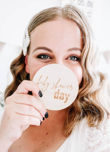 Hello Fern Wooden Pregnancy Milestone Disc Set - Classic