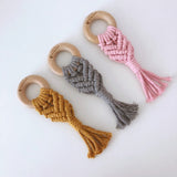 Love Macrame - Macrame Teether - Mustard