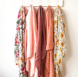 Wind & Willow Co Organic Cotton and Bamboo Swaddle - Sunflower