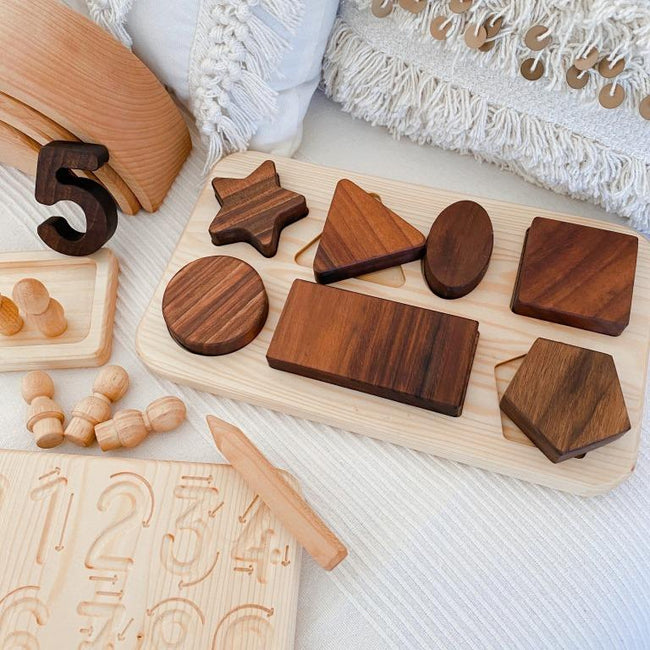 Wooden Geo Shape Puzzle