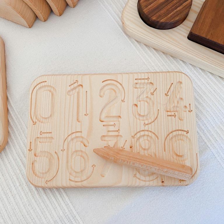 Wooden Number Tracing Board