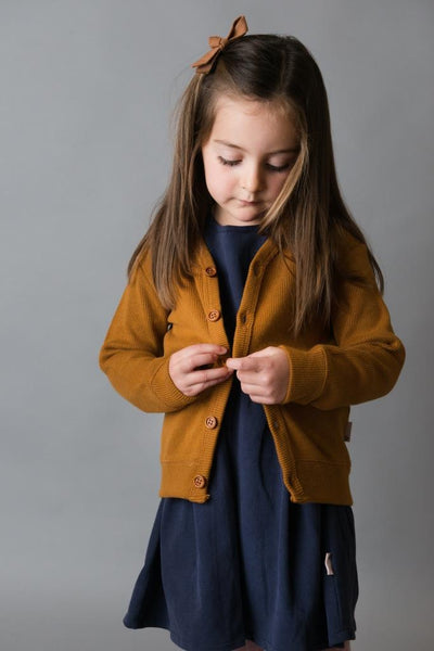 Love Henry Rib Cardigan - Bronze
