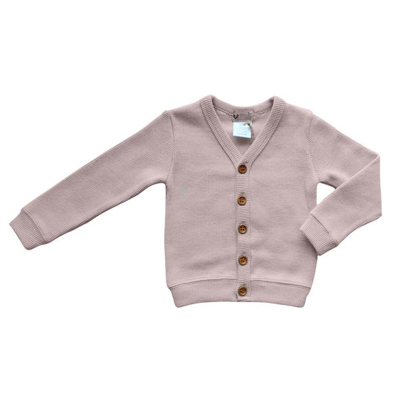 Love Henry Rib Cardigan - Light Pink