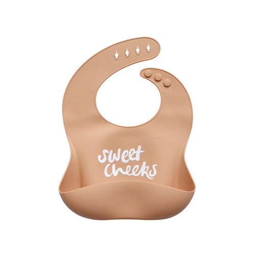 The Somewhere Co. Silicone Baby Bib - Sweet Cheeks