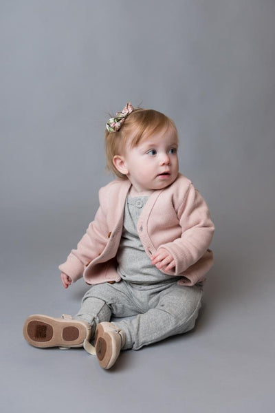 Love Henry Rib Cardigan - Light Pink
