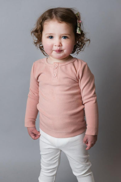 Love Henry Rib Top - Pink