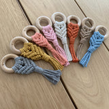 Love Macrame - Macrame Teether - Coral