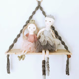 Love Macrame - Macrame Shelf Swing - Grey