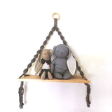 Love Macrame - Macrame Shelf Swing - Grey