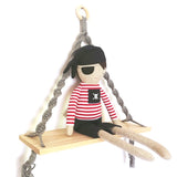 Love Macrame - Macrame Shelf Swing - Grey