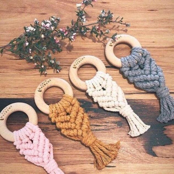 Love Macrame - Macrame Teether - Natural