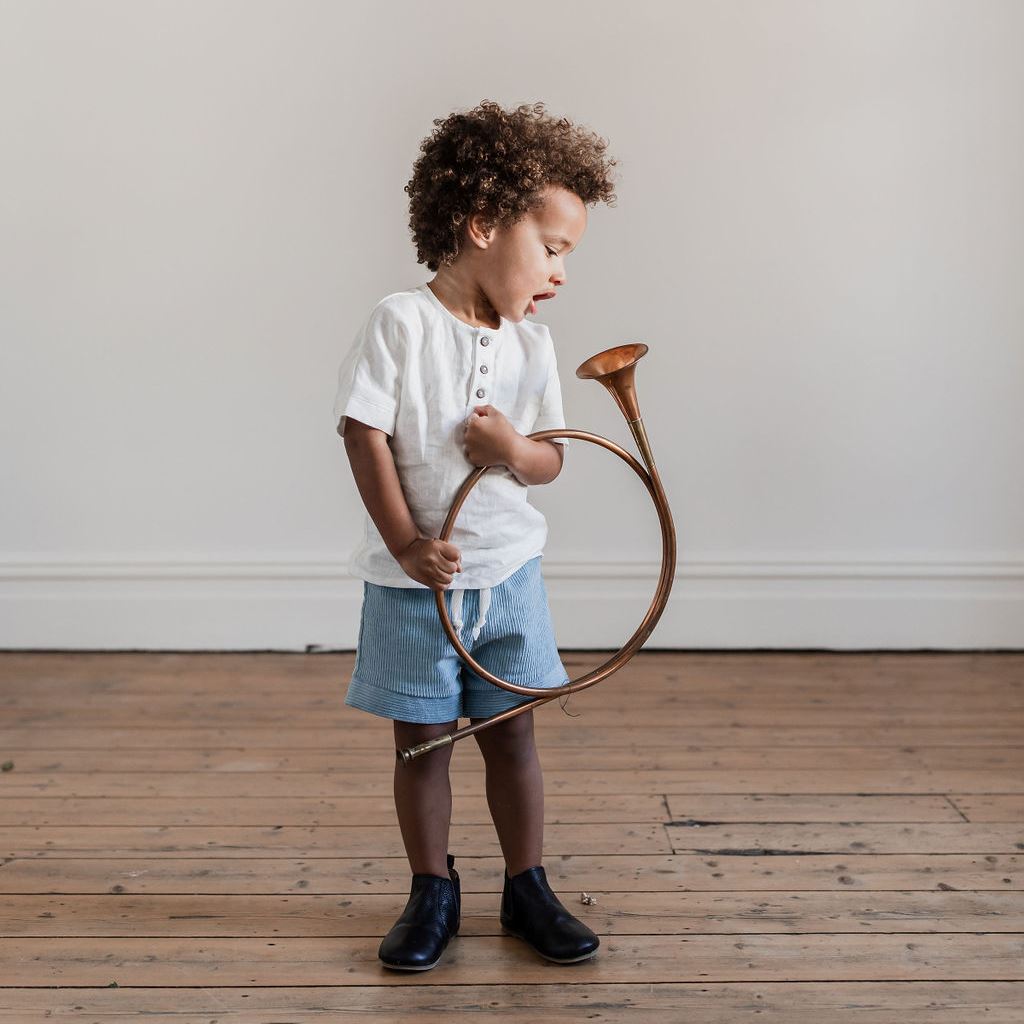 Lupine and Luna Ember Linen Tee - Ivory