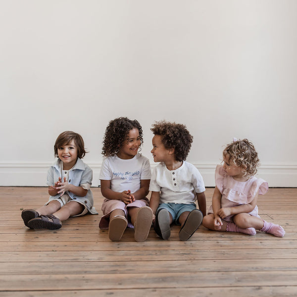 Lupine and Luna Ember Linen Tee - Ivory