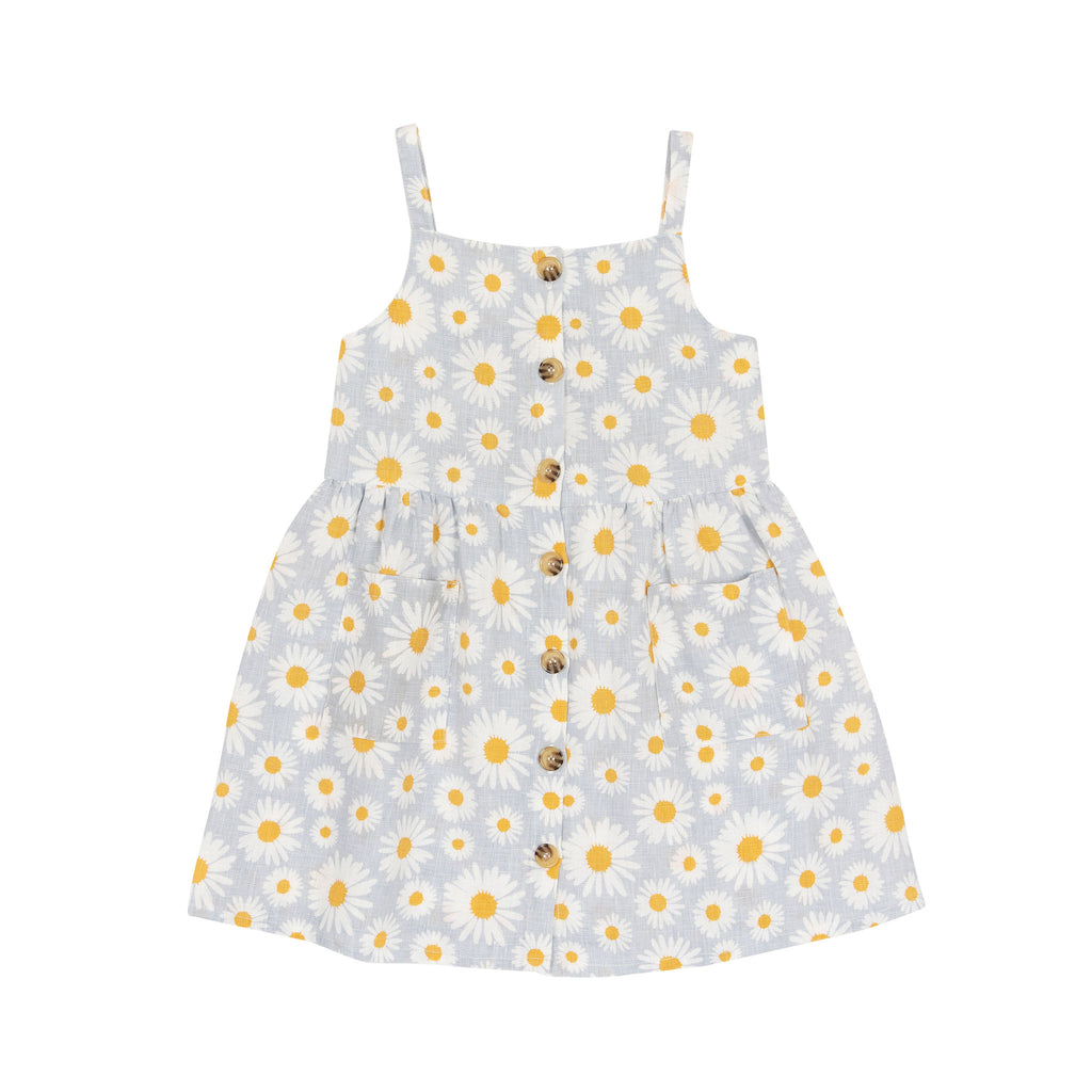 Goldie + Ace Marigold Linen Dress - Daisy - Sky
