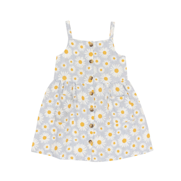 Goldie + Ace Marigold Linen Dress - Daisy - Sky