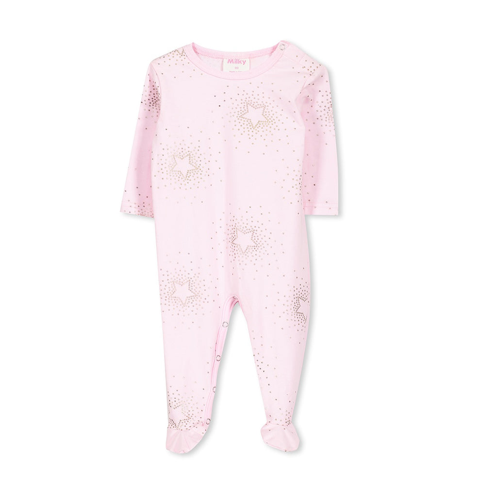 Milky Starburst Romper - Pink