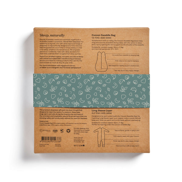 ergoPouch Newborn Gift Pack - Grey Marle