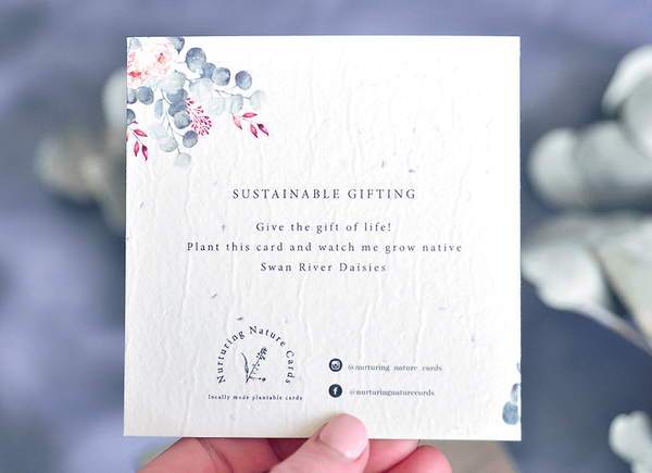 Nurturing Nature Cards - Oh Deer Baby Shower Plantable Greeting Card