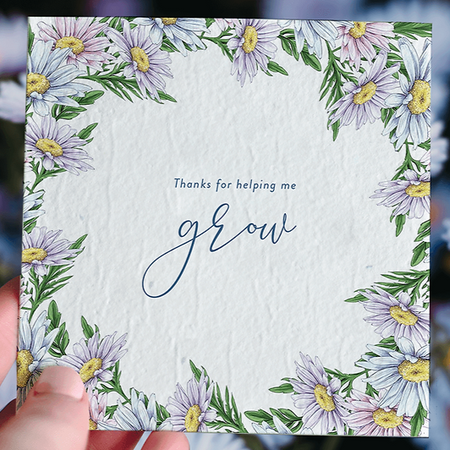 Nurturing Nature Cards - Floral Heart Plantable Greeting Card