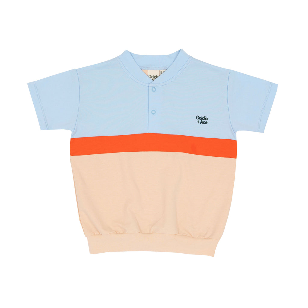 Goldie + Ace Ollie French Terry Short Sleeve T-shirt - Blue