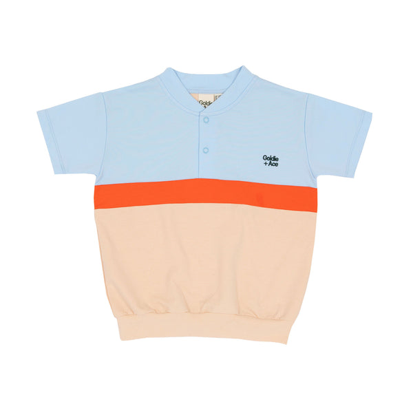 Goldie + Ace Ollie French Terry Short Sleeve T-shirt - Blue