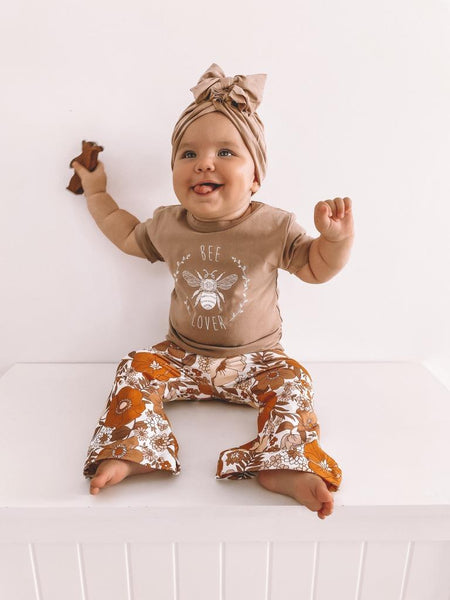 Tiny Gypsy Short Sleeve Tee - Bee Lover - Cinnamon