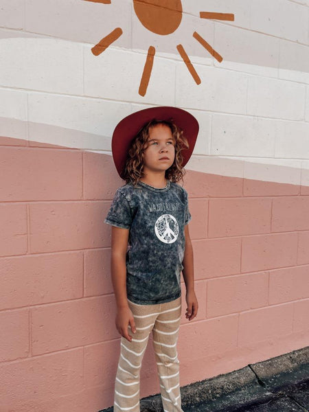 Tiny Gypsy Short Sleeve Tee - Wanderlust - Stonewash