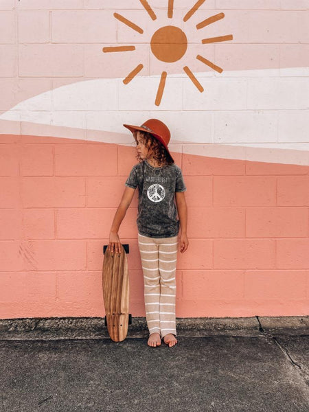 Tiny Gypsy Short Sleeve Tee - Wanderlust - Stonewash