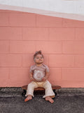 Tiny Gypsy Short Sleeve Onesie - Wildflowers - Mauve